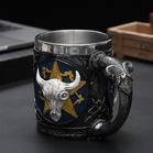 Creative Collection Craft Star Steer Skull Beer Stein Cup