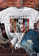 Halloween Horror Movie Villains Graphic T-Shirt