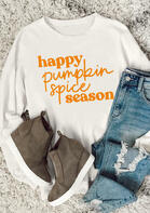 Thanksgiving Happy Pumpkin Spice Season Pullover Sweatshirt