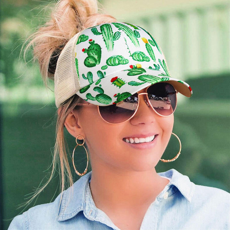 

Cactus Criss-Cross Mesh Splicing Baseball Cap, Green, 484493
