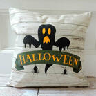 Halloween Pumpkin Ghost Pillowcase without Pillow