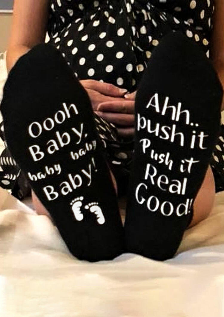 

Push It Real Good Maternity Socks, Black, 485710
