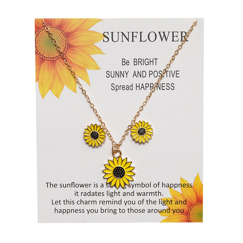 

Adjustable Sunflower Alloy Pendant Necklace - Gold, 485955