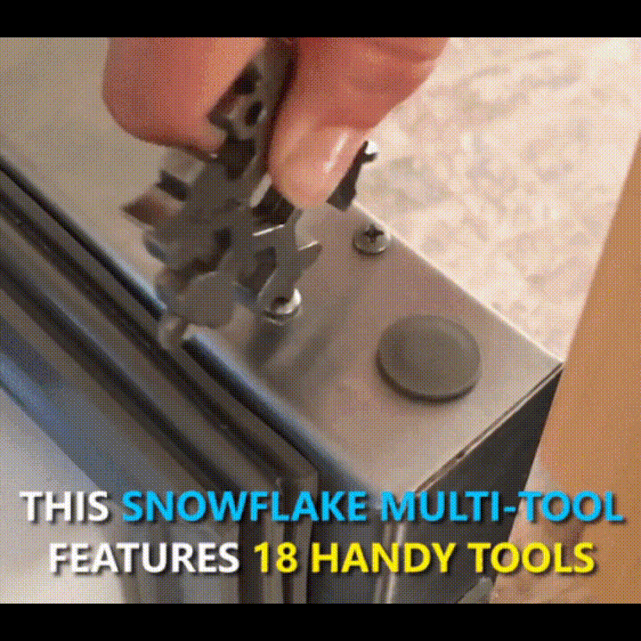 

18-in-1 Snowflake Multi-Functional Wrench, Silver, 486344