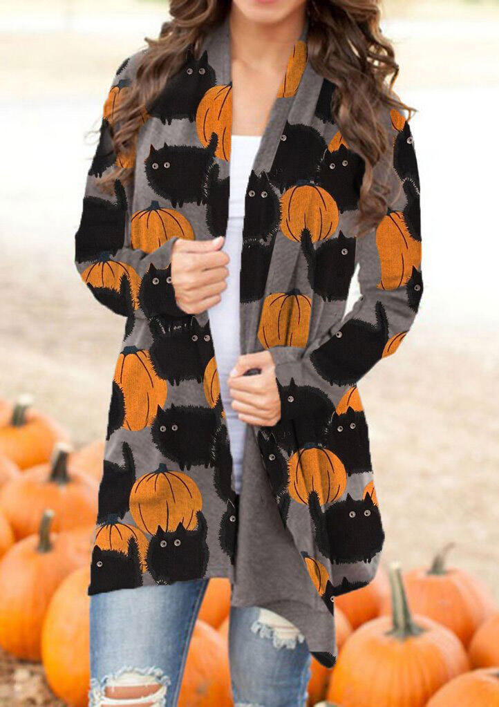 pumpkin cardigan