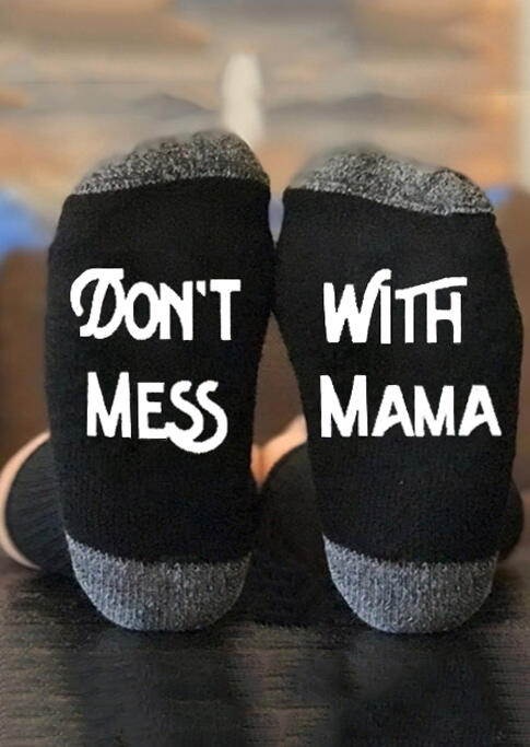 

Don't Mess With Mama Warm Socks - Black, 487287