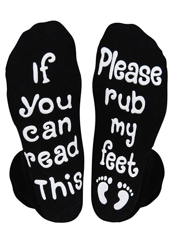 

If You Can Read This Please Rub My Feet Socks - Black, 487363