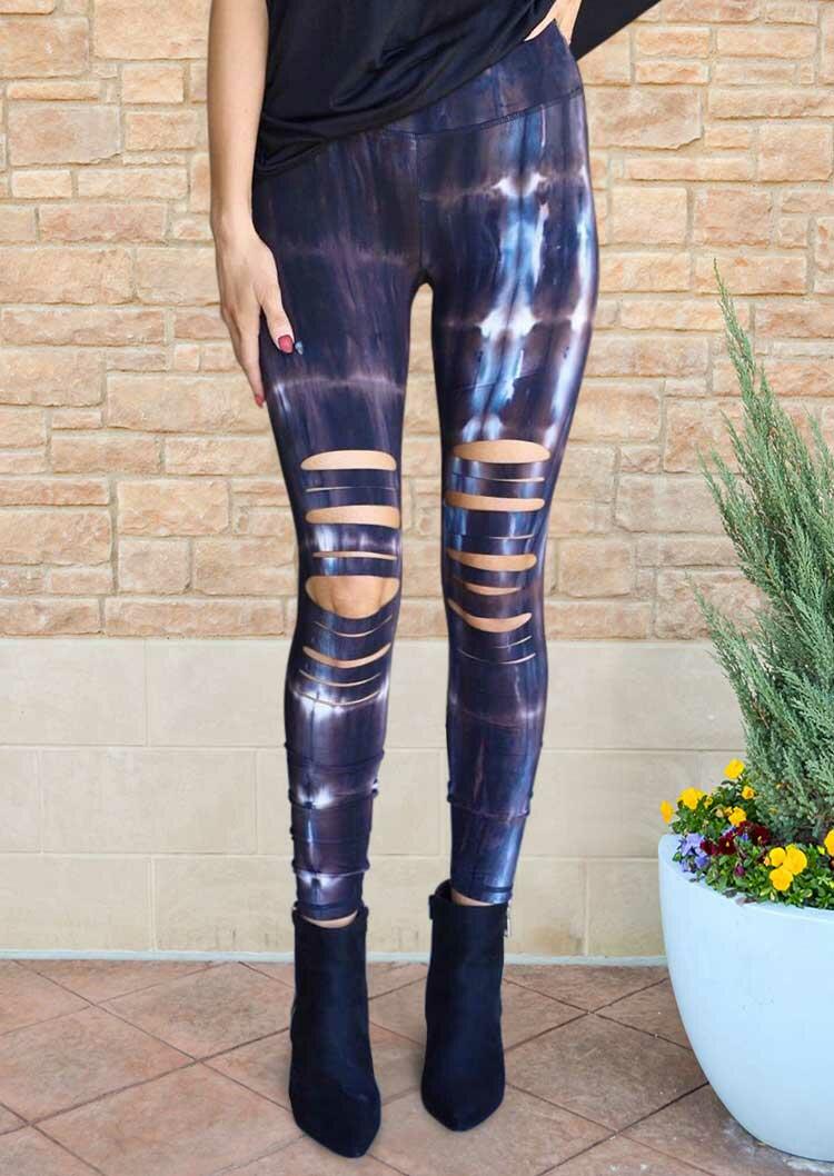 

Gradient Hollow Out High Waist Sports Skinny Legging, Multicolor, 488233