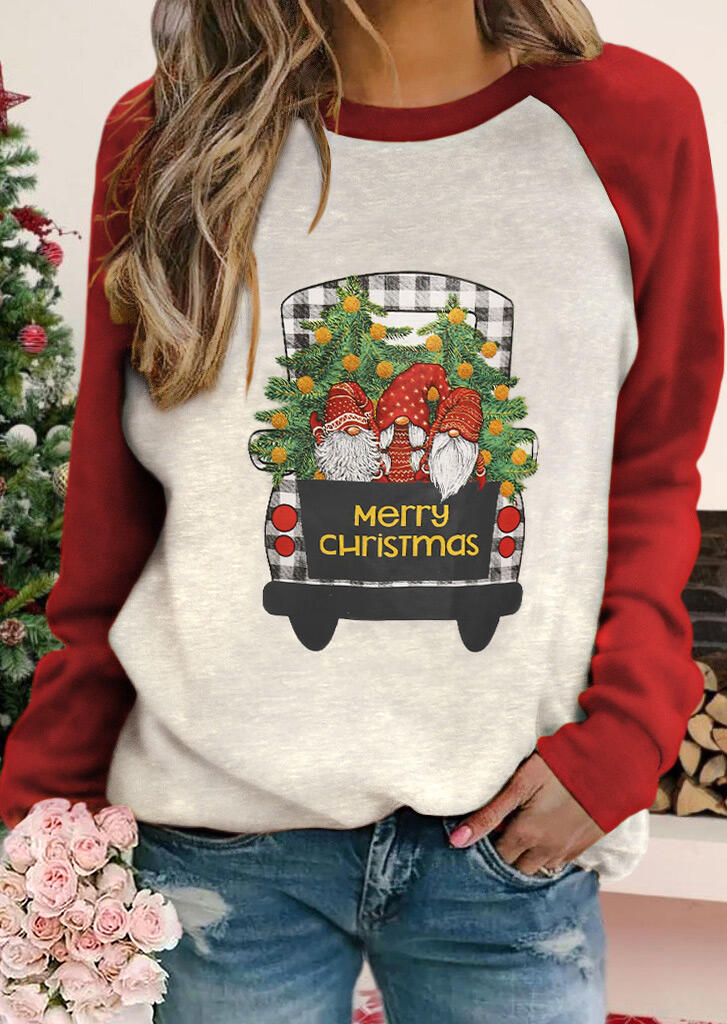 

Merry Christmas Truck Gnomies T-Shirt Tee - Light Grey, 487118