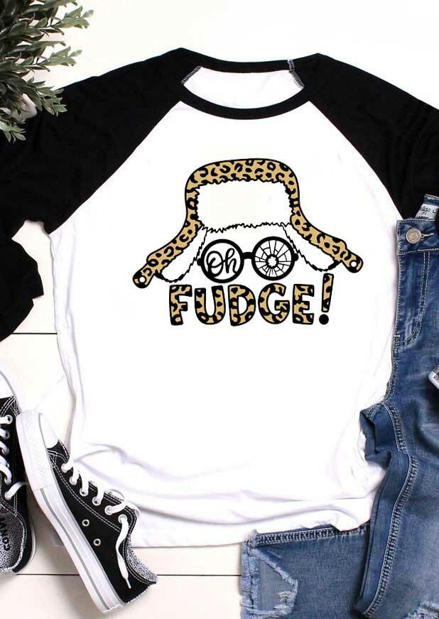 

Oh Fudge Leopard T-Shirt Tee - Black, 489400