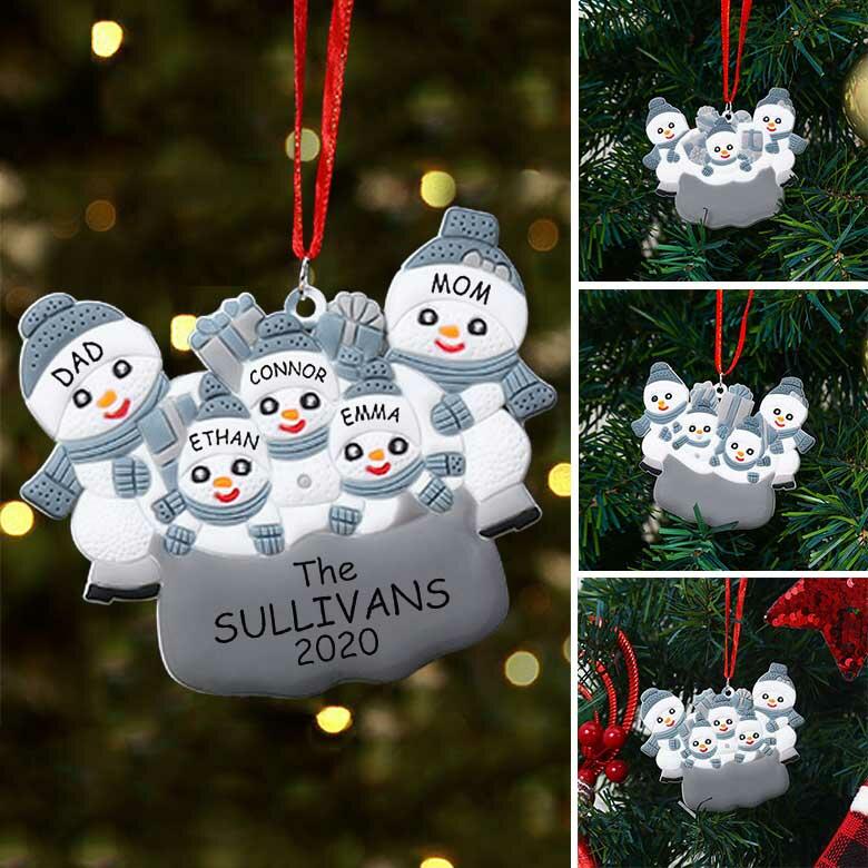 

DIY Name Blessing Snowman Christmas Tree Hanging Pendant, Pattern1, 489187