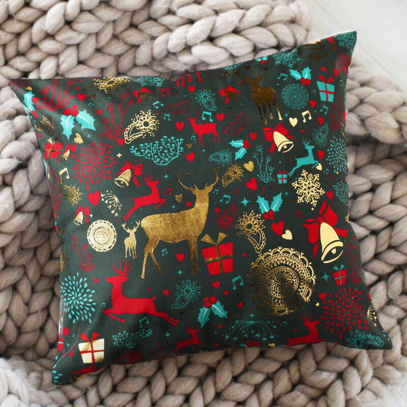 

Christmas Reindeer Jingle Bell Pillowcase without Pillow, Pattern1, 489942
