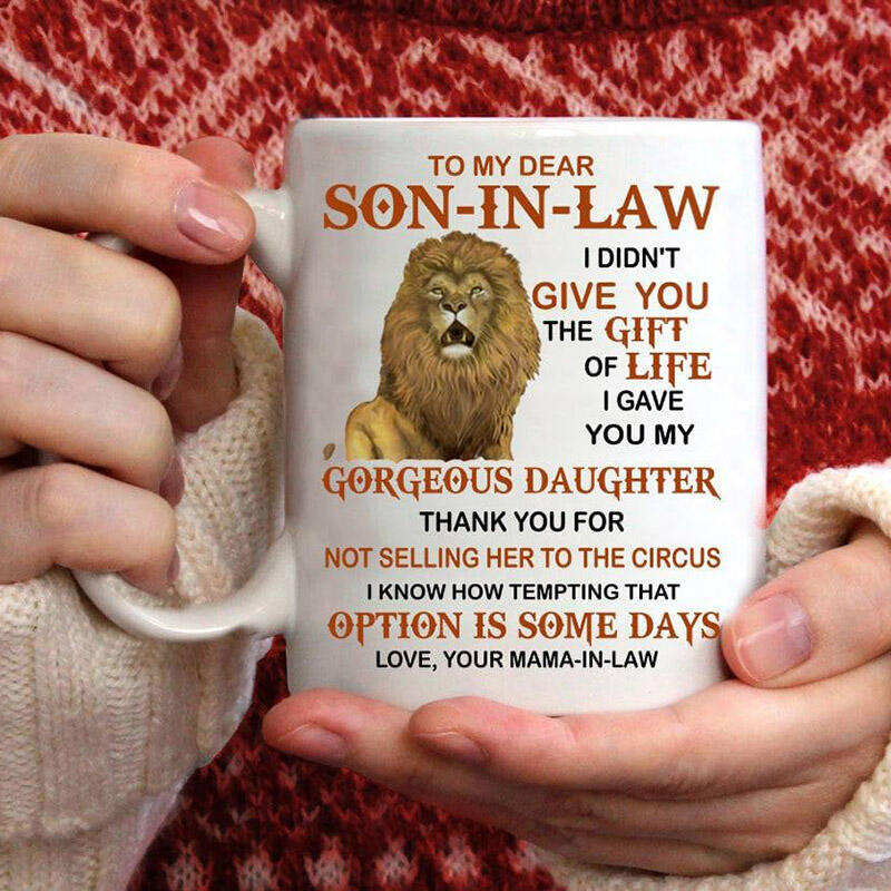 

To My Dear Son In Law Ceramic Mug, White, 490076