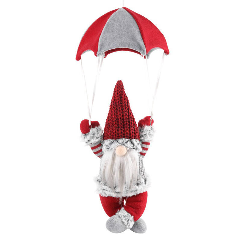

Gnomies Parachute Faceless Doll Hanging Ornament, Red, 490210