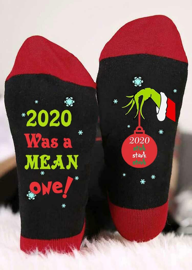 

Christmas 2020 Stink Stank Stunk Grinch Hand Socks, Red, 490388