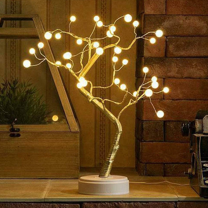 

Decorative Tree Touch Switch USB LED Lamp, Gold, 490409