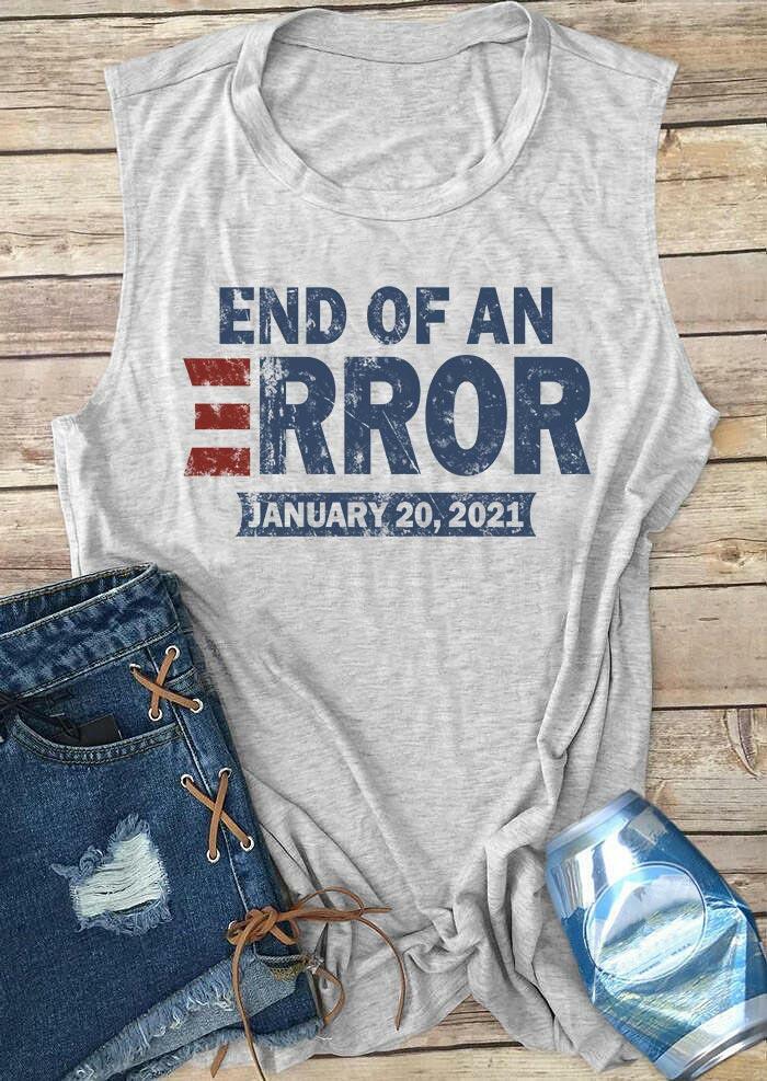 

End Of An Error Casual Tank - Light Grey, 491425