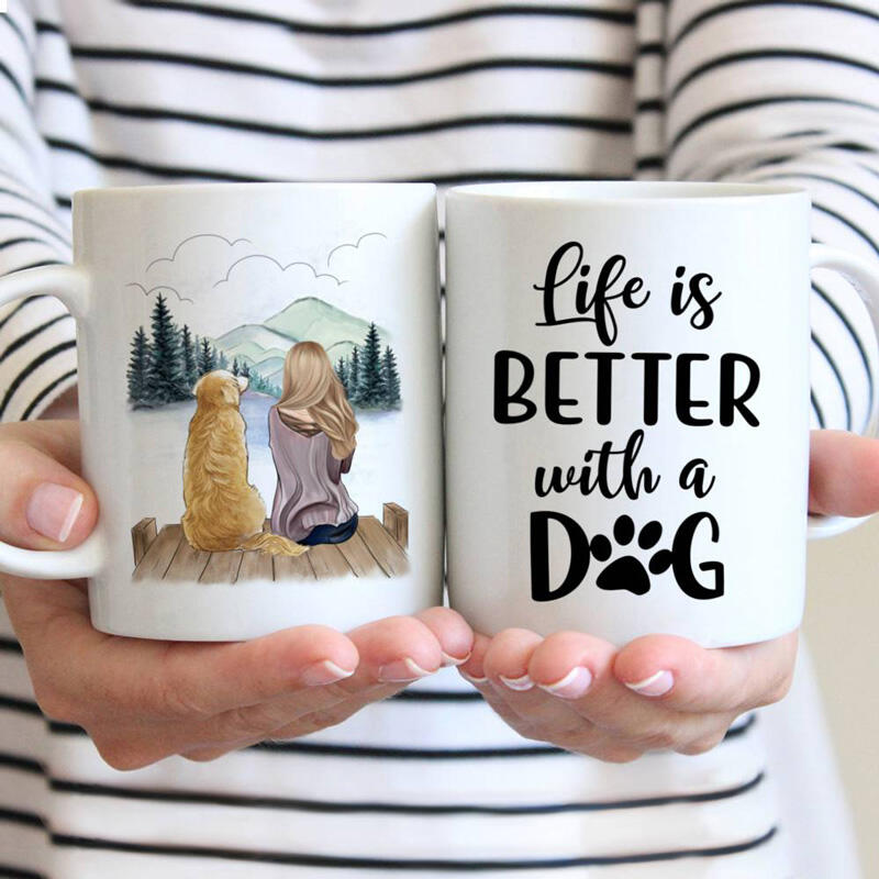 

Life Is Better With A Dog Paw Ceramic Mug - White, 491942