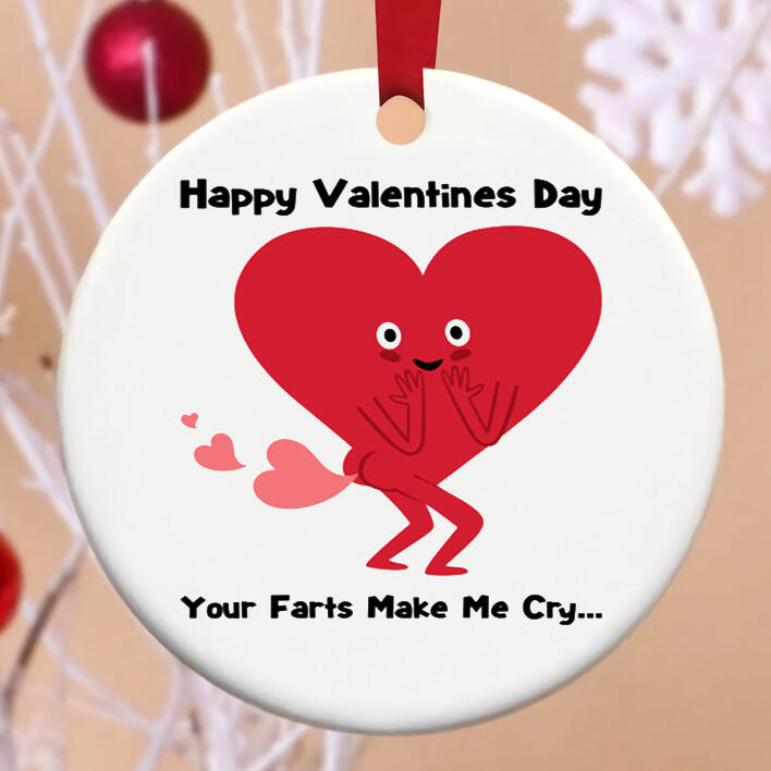 

Happy Valentines Day Cute Heart Pendant Hanging Ornament, White, 492697
