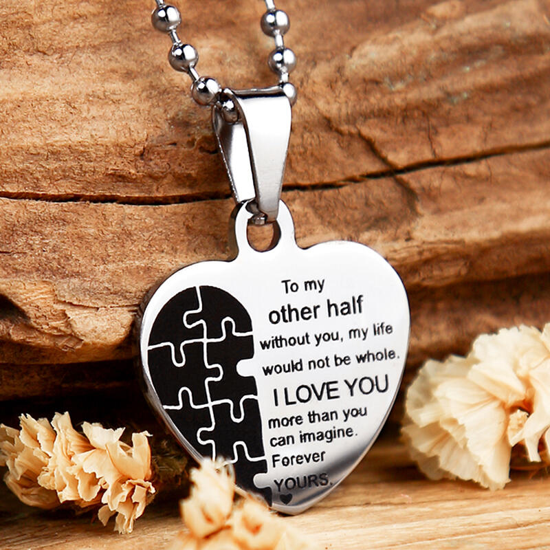 

Valentine I Love You Heart Pendant Necklace, Silver, 492018