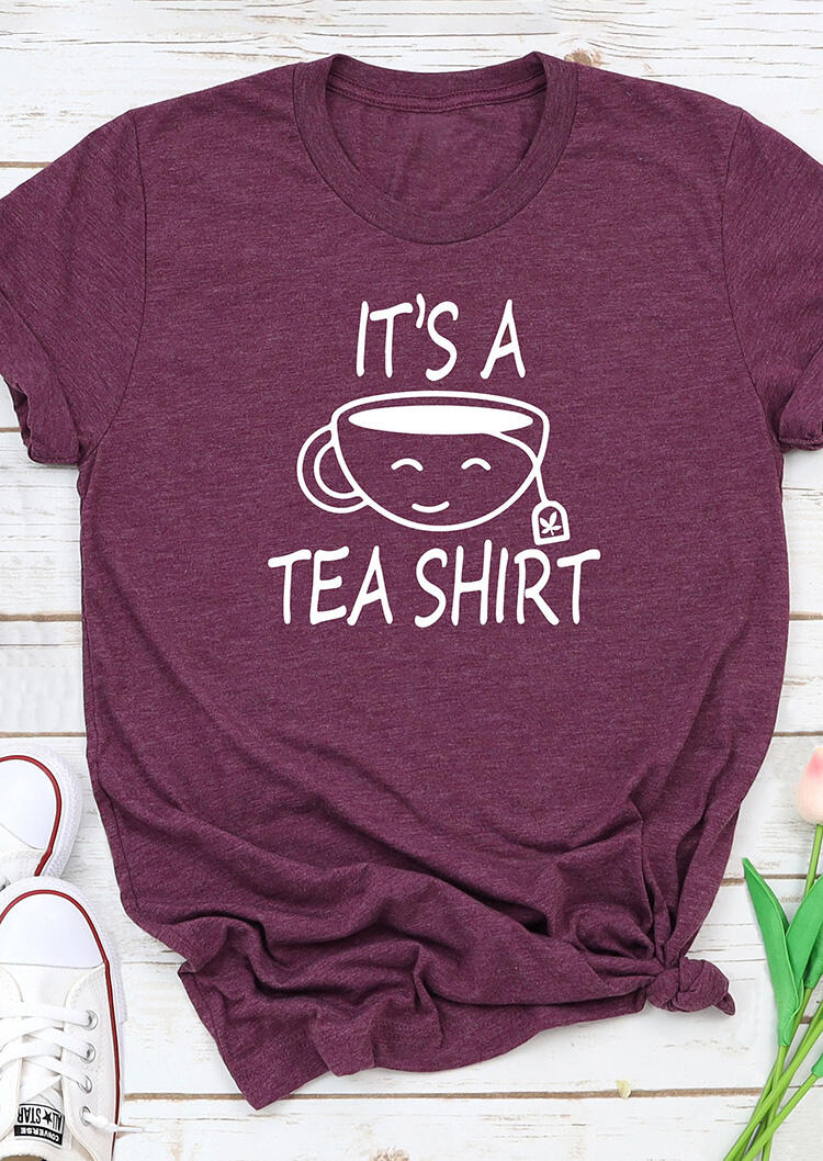 

It's A Tea Shirt Funny Tea Lover T-Shirt Tee - Plum, 492993