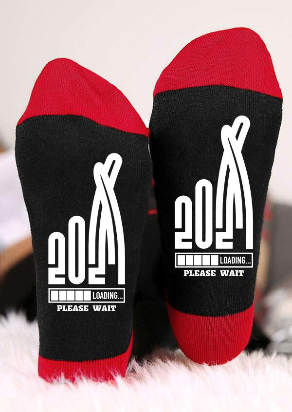 

2021 Loading Please Wait Socks - Red, 492999