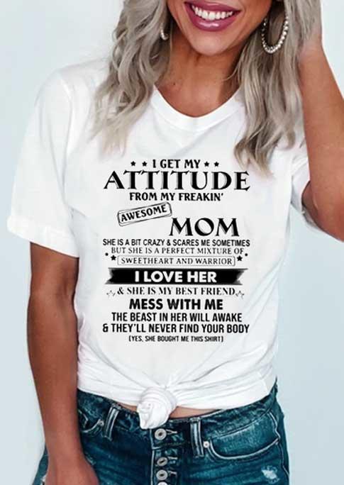 

She Is My Best Friend Mom T-Shirt Tee - White, 494354
