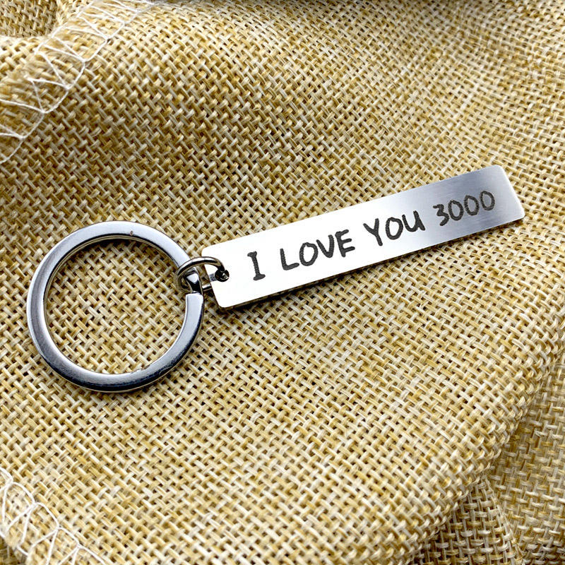 

Valentine I Love You 3000 Keychain - Silver, 494737