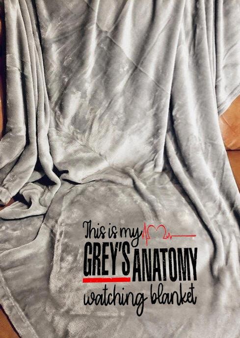 

This Is My Grey's Anatomy Watching Blanket - Gray, 495021