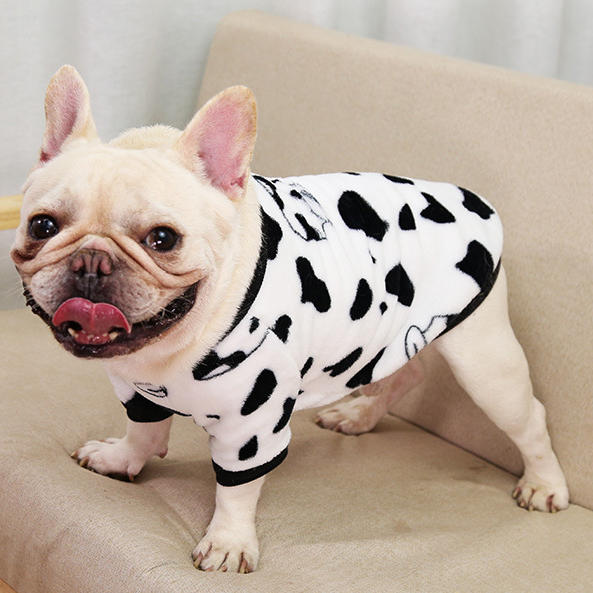 

Cow Warm Pet Dog Plush Pajama, White, 495139