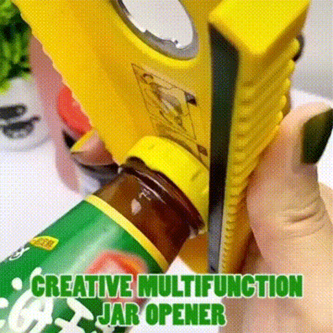 

Creative Multi-Functional V-Shaped Bottle Opener, Yellow, 495833