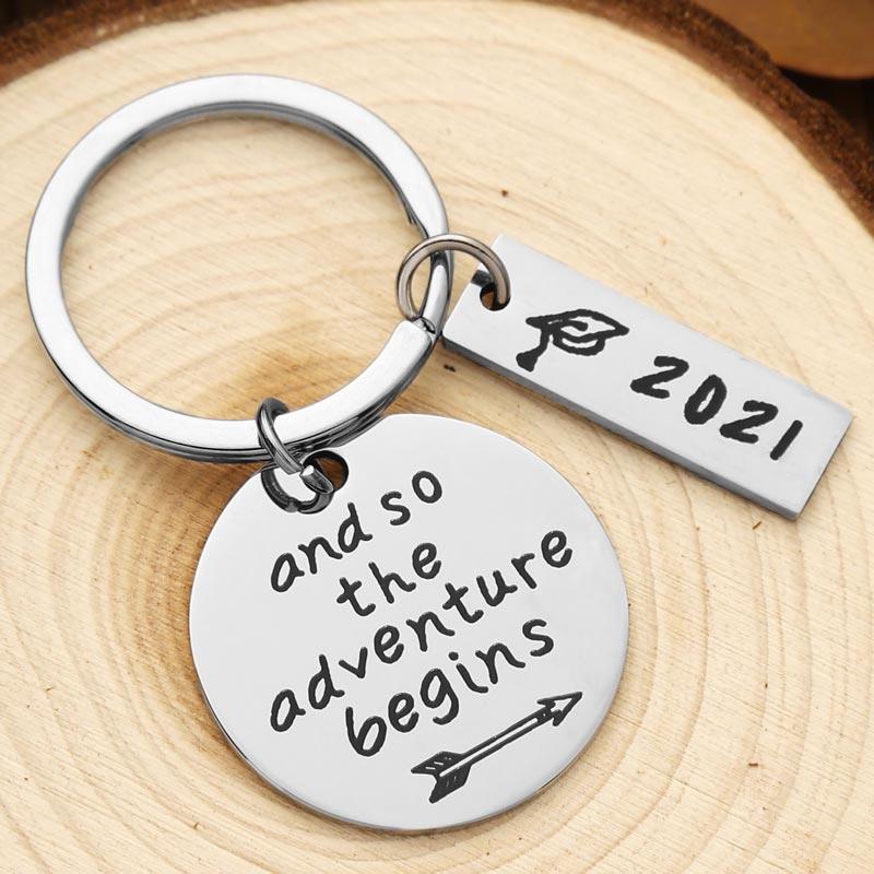 

And So The Adventure Begins 2021 Keychain - Silver, 496128