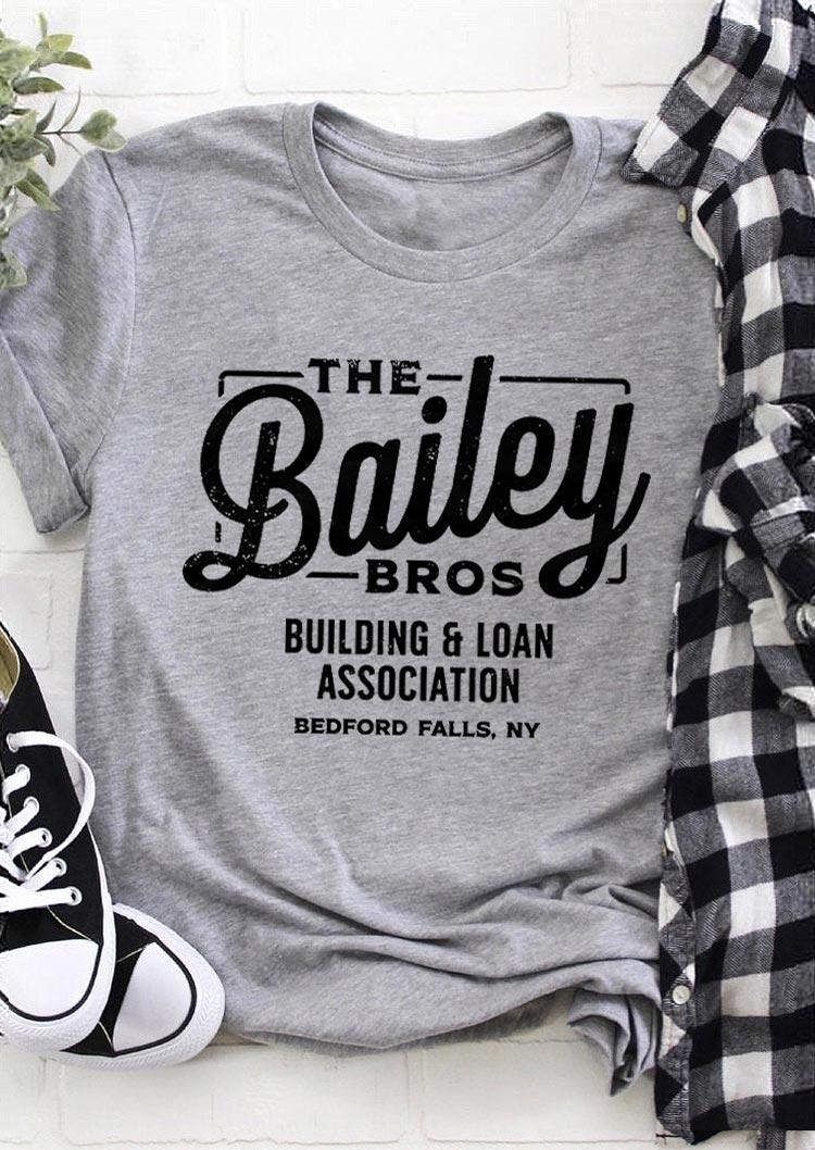 

The Bailey Brothers T-Shirt Tee - Gray, 499273