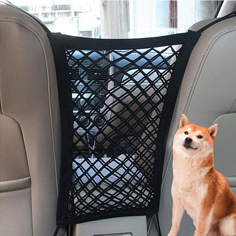 

Universal Stretchy Car Backseat Net Pet Dog Barrier, Black, 499716