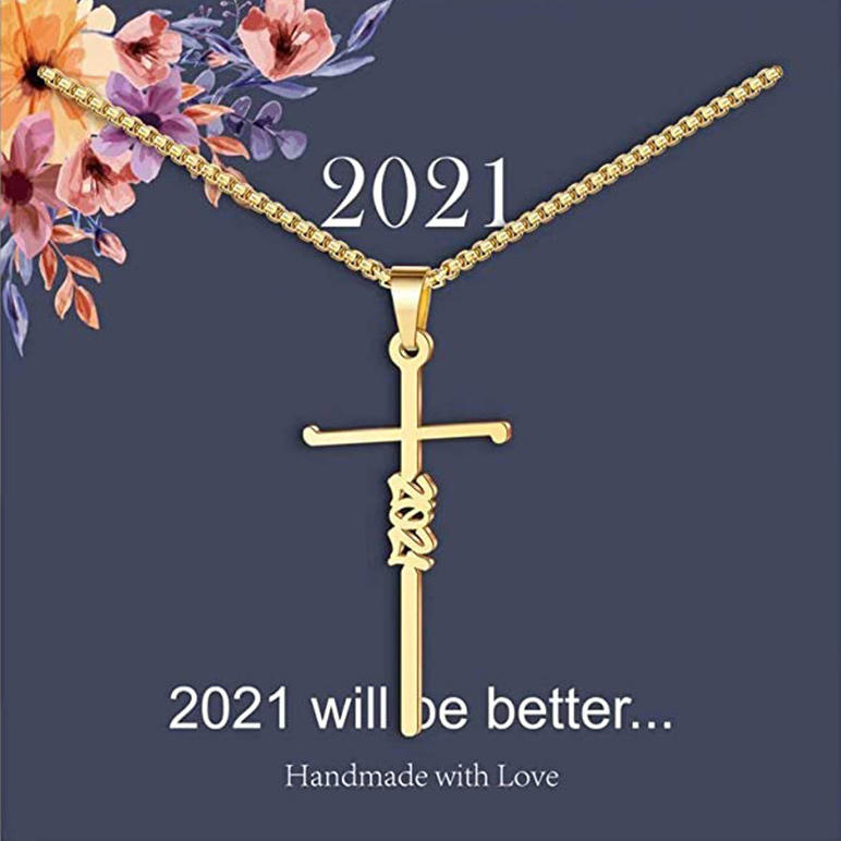 

Faith 2021 Cross Pendant Necklace - Gold, 501615