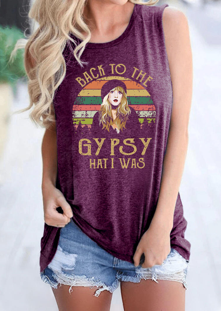 

Back To The Gypsy Hat I Was Tank - Purple, 502245