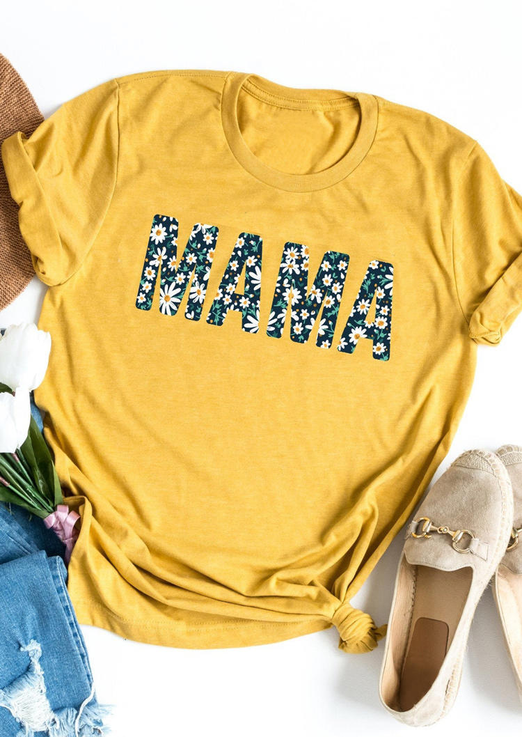 

Mama Daisy T-Shirt Tee - Yellow, 502712