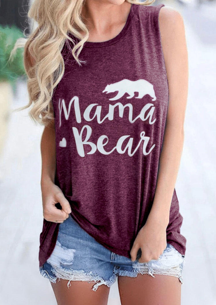 

O-Neck Sleeveless Tank - Plum, 503215