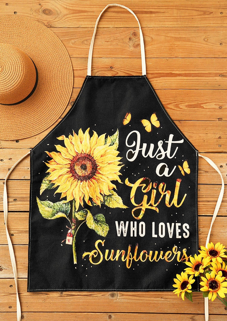 

Sunflower Butterfly Halter Tie Apron, Pattern2, 503088