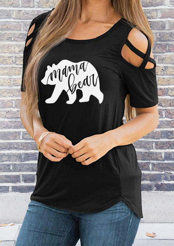 Criss-Cross Blouse - Black, 503928