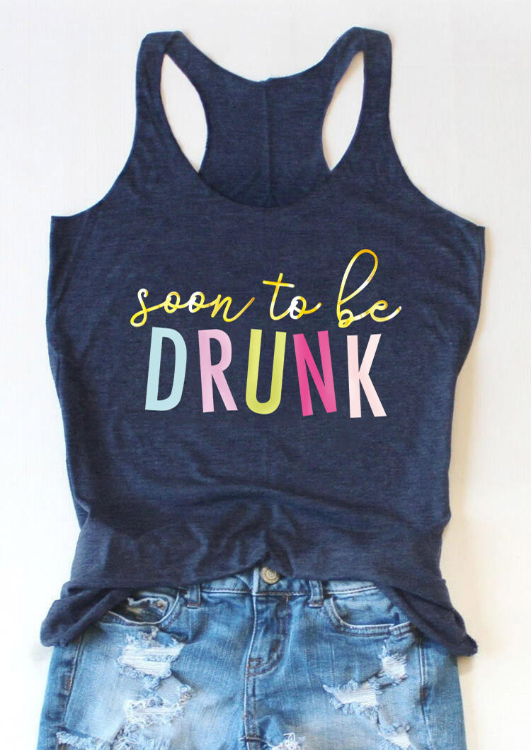 

Soon To Be Drunk Racerback Tank - Navy Blue, 503947