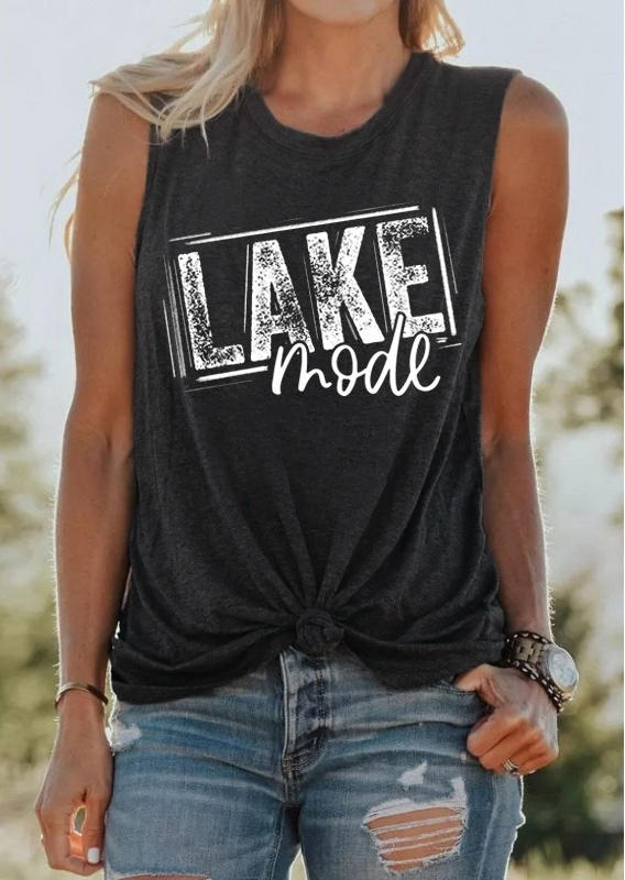 

Lake Mode O-Neck Casual Tank - Dark Grey, 502986