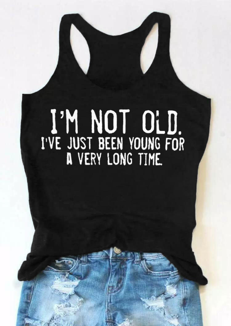 

I'm Not Old Racerback Tank - Black, 504679