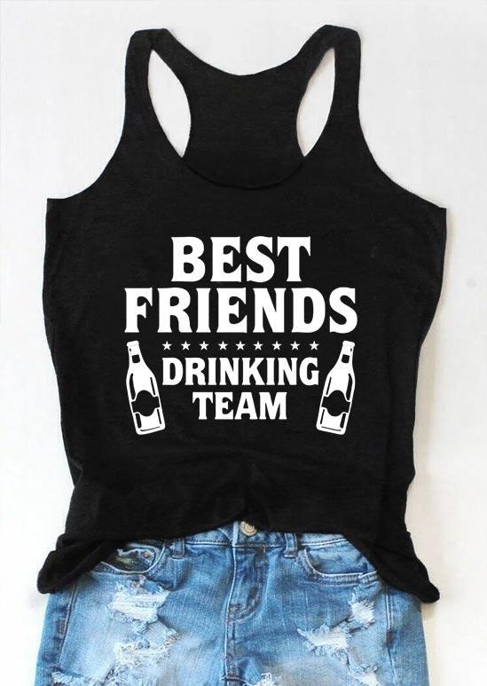 

Best Friends Drinking Team Racerback Tank - Black, 504215