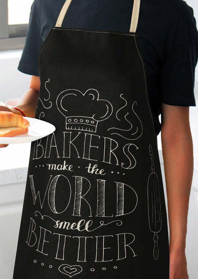 

Bakers Make The World Smell Better Apron - Black, 504587