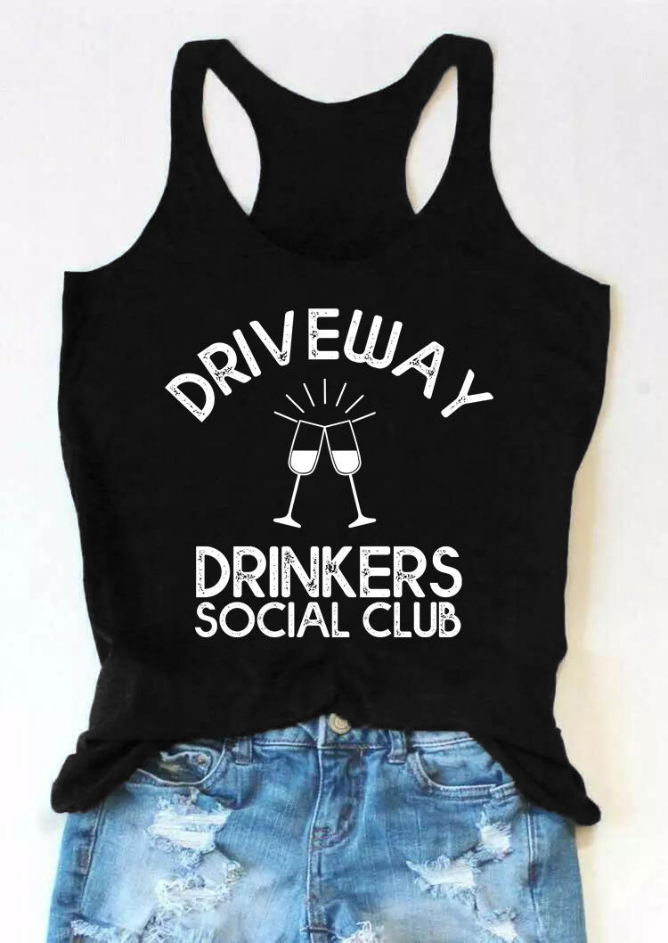 

Driveway Drinkers Social Club Casual Tank - Black, 505264