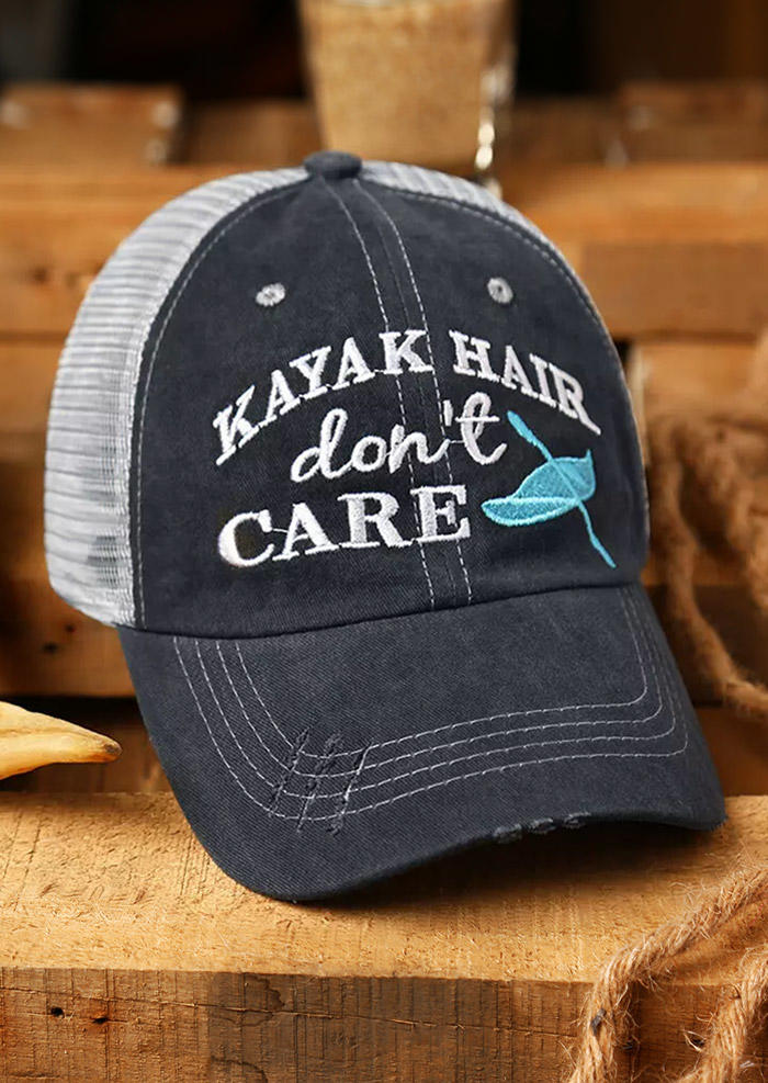Kayak Hair Don't Care Mesh Criss-Cross Baseball Cap
