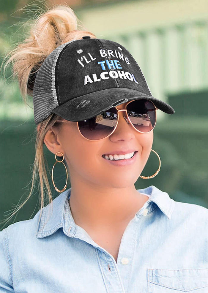 

I'll Bring The Alcohol Criss-Cross Baseball Cap - Gray, 502692