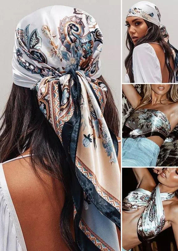 

Paisley Headband Wristband Versatile Scarf, Multicolor, 502196