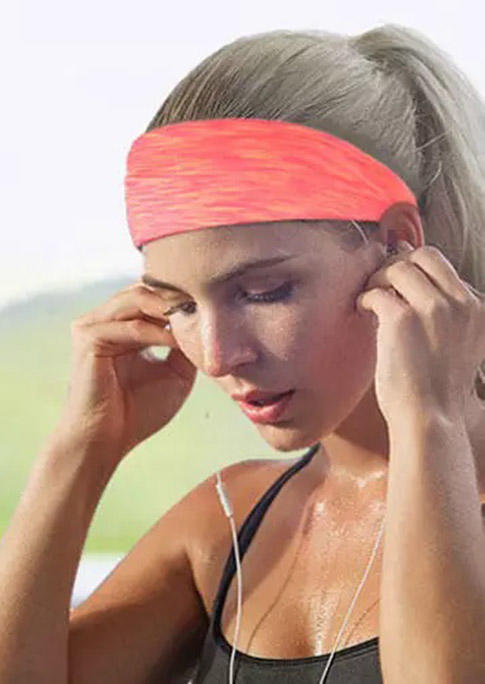 

Yoga Sports Running Sweat Wide Headband, Red, 503289